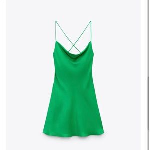 ZARA Short Satin Dress